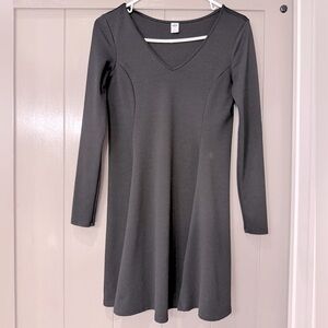 Old Navy Black Cotton Long Sleeve Work‎ Professional Casual Dress XS